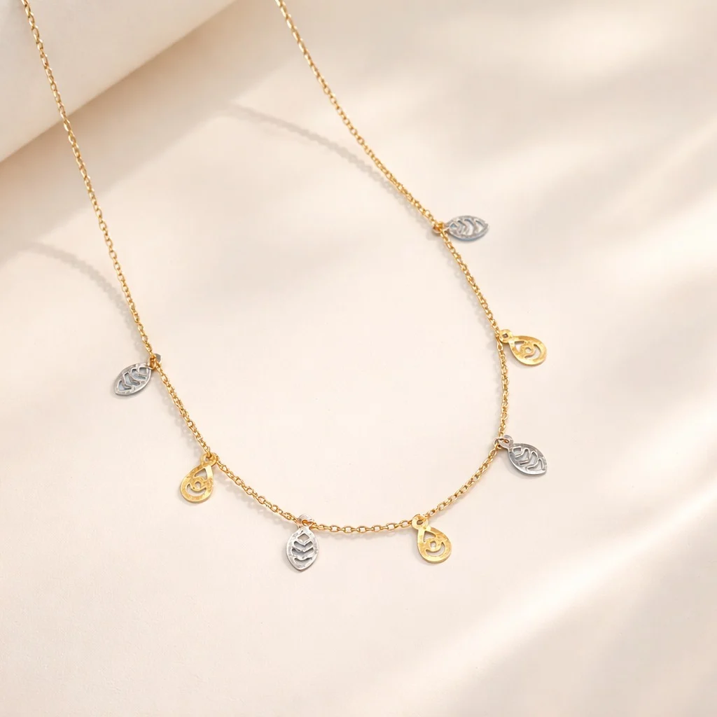 Gold Geometric Charm Necklace