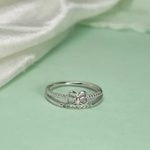Butterfly Charm Silver Ring