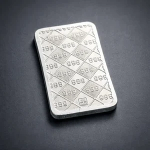 Geometric Pattern Fine Silver Bar